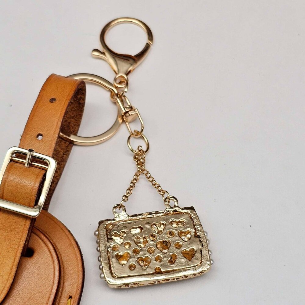 Authentic Louis Vuitton Luggage Tag with Unbranded Keycharm, Keychain - Picture 5 of 6
